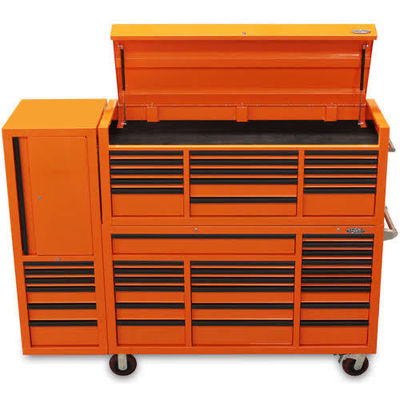 Poedercoating Afwerking 72 Inch Zwart Heavy Duty Rolling Tool Chest met Multi Drawers