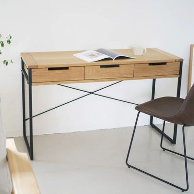 Opvouwbare metalen houten tafel voor kantoorvoorzieningen in Noord-Europese stijl