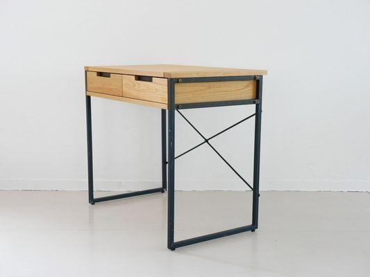 Opvouwbare metalen houten tafel voor kantoorvoorzieningen in Noord-Europese stijl