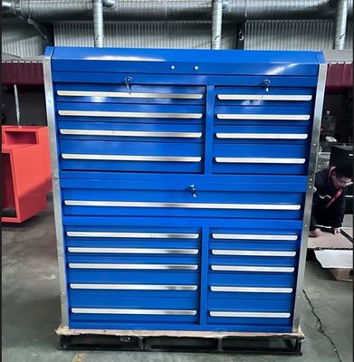 Werktuigen van de garage zilver 56&quot; zwaar staal rollend gereedschapskist metalen garage gereedschapskast