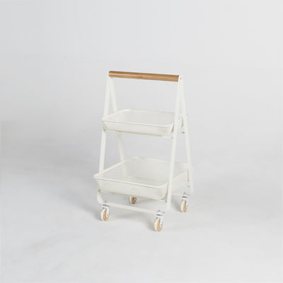 Nordic Shelf Storage Trolley 3 Tier Kitchen Rolling Cart Voor ruimtebesparing