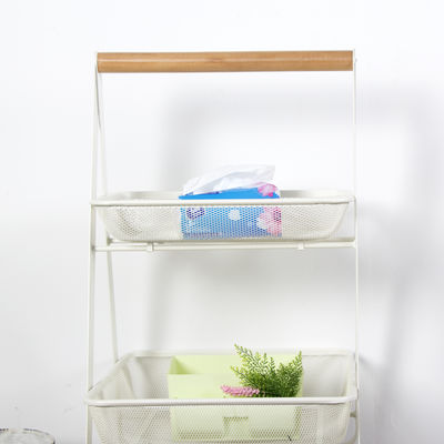 Nordic Shelf Storage Trolley 3 Tier Kitchen Rolling Cart Voor ruimtebesparing