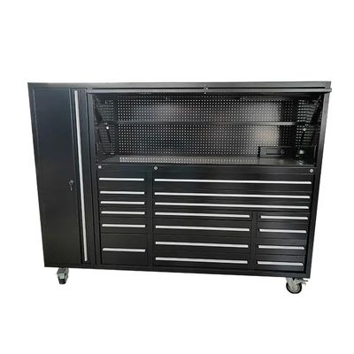 Custom metalen garage kast gereedschapskist met bovenste kasten 72 inch OEM ODM Acceptabel