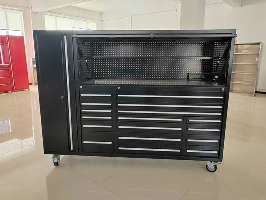 Custom metalen garage kast gereedschapskist met bovenste kasten 72 inch OEM ODM Acceptabel