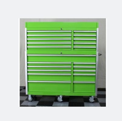 Aanvaardbaar OEM ODM Zwarte Blauwe Rolling Tool Box met Trolley en Grote Metalen Gereedschapskast