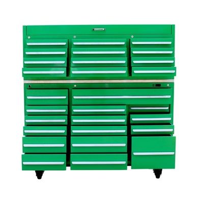 Werkplaats Metalen zware werktuigen van roestvrij staal Garage gereedschapskast met verplaatsbare werkbank