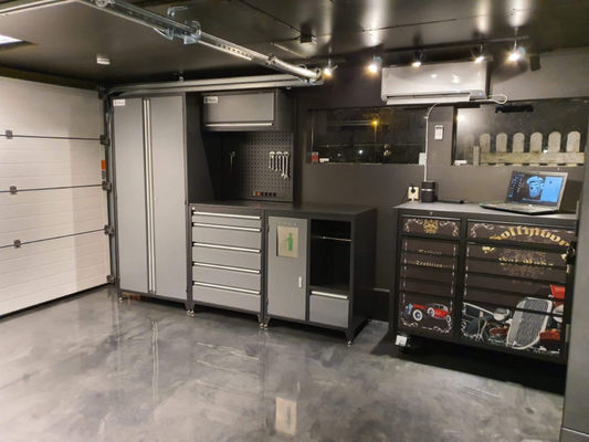 Professionele rollende gereedschapskast voor hoogduurzaam metalen modulair gereedschapssysteem