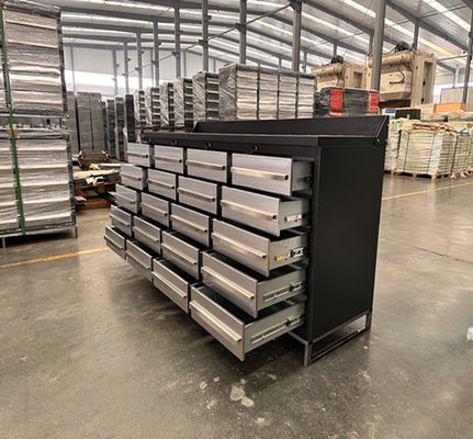 72 inch gereedschapskast voor garage winkel opslag werkbank in koudgewalst staal bruin