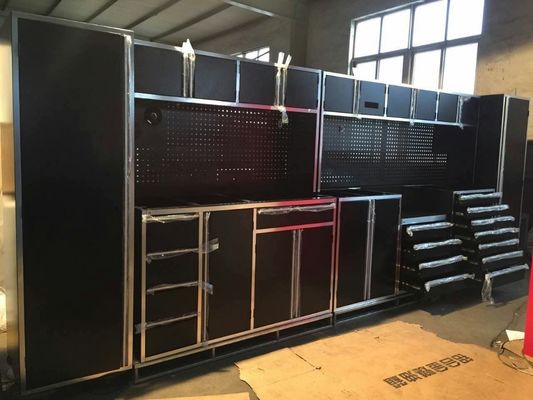 Werktuigen van de garageshop Zware koudgewalste stalen wandkast voor modulaire opslag van gereedschappen