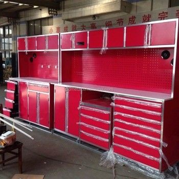 Modulaire werkplaats Garage Gereedschapsopslagkas met koudgewalste staalconstructie