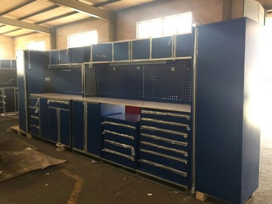 Garagewerkstation Rolling Metal Storage Cabinet met lades en opslag van reservewerktuigen