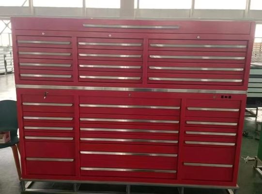 Aluminium handgrepen Op maat gemaakte rollende gereedschapskast voor het opslaan van zware metalen CNC-gereedschappen