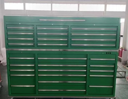 Aluminium handgrepen Op maat gemaakte rollende gereedschapskast voor het opslaan van zware metalen CNC-gereedschappen