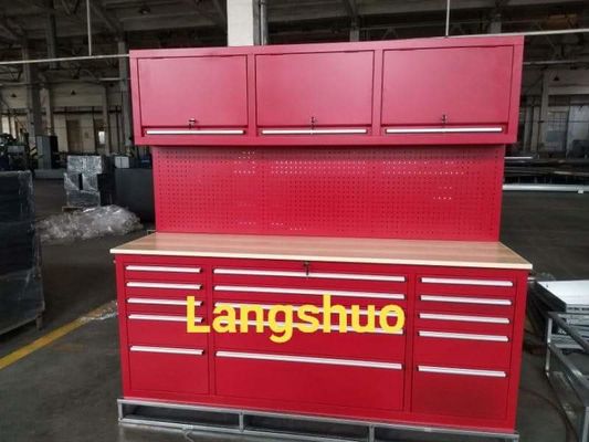 IJzeren rolgereedschapskist en volledig opslagkast voor georganiseerde garageorganisatie