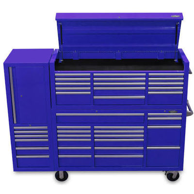 Poedercoating Afwerking 72 Inch Zwart Heavy Duty Rolling Tool Chest met Multi Drawers