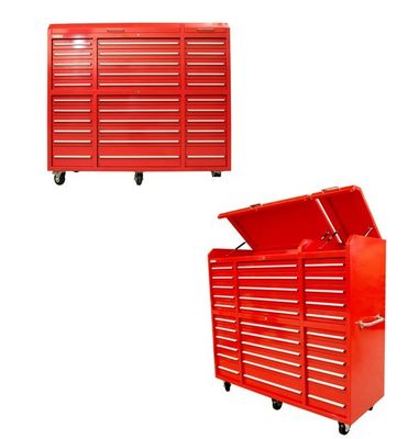 Poedercoating afwerking 22-laaier metalen trolley kast gereedschap voor op maat gemaakte ondersteuning
