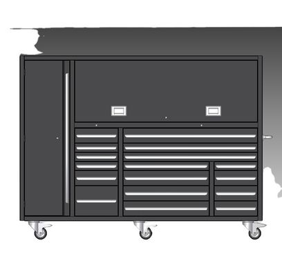 Grote 72in Heavy Duty Rolling Tool Cabinet met optionele rollen en 1,5 mm dikte