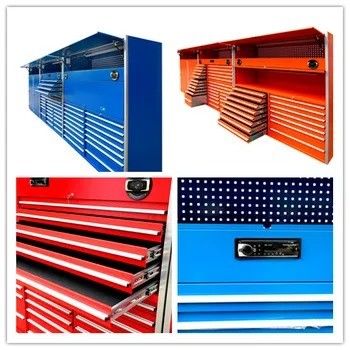 Aanpassen modulaire staal garage gereedschapskast met sleutel slot en poeder coat staal afwerking