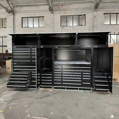 Vlekvrye staal en hout werkbanken Optioneel Multi-laders gereedschapskist voor metaal garage