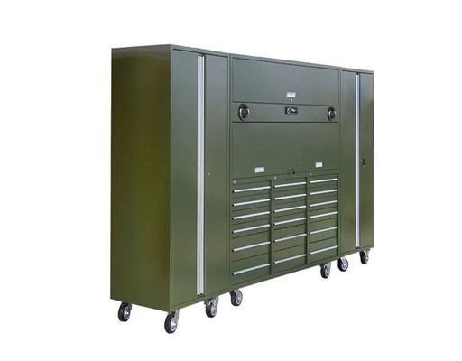 Op maat gemaakte ondersteuning OEM Heavy Duty Steel Tool Chest voor Workshop Metal Tool Storage
