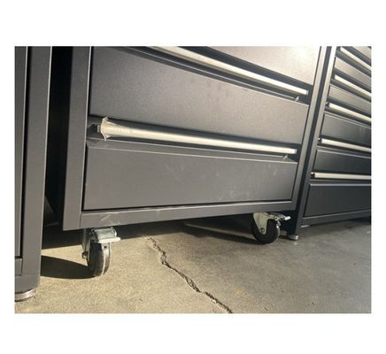 Heavy Duty 7 Drawers Toolbox Workshop Roller Tool Set Box voor bruine kleurcombinatie