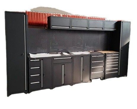 Roestvrij staal handgrepen zware garage opslag gereedschapskast met poeder coating afwerking