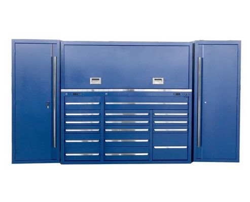 Stalen gereedschapskast met Hutch modulaire garage gereedschapskist en kluisjes op maat