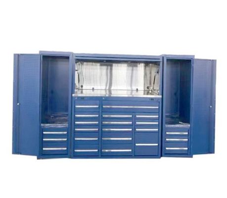 Stalen gereedschapskast met Hutch modulaire garage gereedschapskist en kluisjes op maat