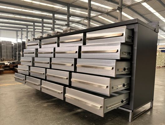 1.0mm 1.2mm 1.5mm Garage Metalen Gereedschapskast LS-2850-40 Top Modern met optionele handgrepen