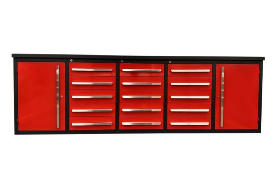 15 laden Werkbank van roestvrij staal met zwaar slot