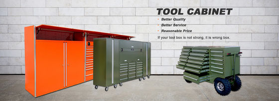 Professionele koudgewalste staal garage gereedschapskast met zware ijzeren constructie
