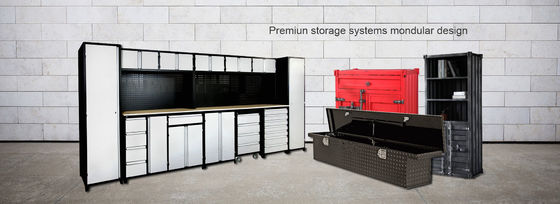 Garage kast opslag gereedschapskast met poeder gecoate afwerking en optionele laken mat