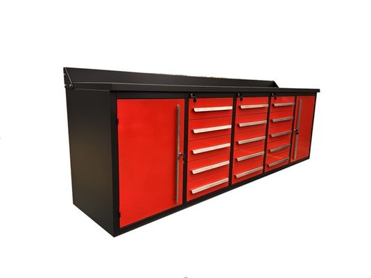 Op maat gemaakte ondersteuning OBM Metaal Garage Storage 18 Schuifwerktuigkasten voor workshops