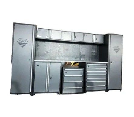 Op maat gemaakte opslagkas voor hulpmiddelen voor zware metalen werkbank voor garagehoeken