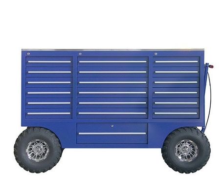 Garagewinkelgereedschappen 19 laden Heavy Duty Metal Van Box Werkplaats gereedschapskist met casters