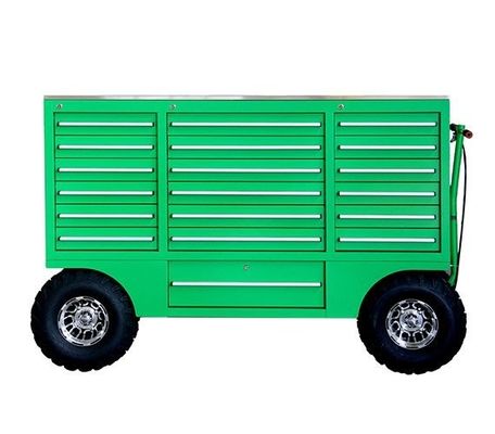 Aanpasbare gereedschapskast Trolley roestvrijstalen gereedschapskist op wielen voor professionals