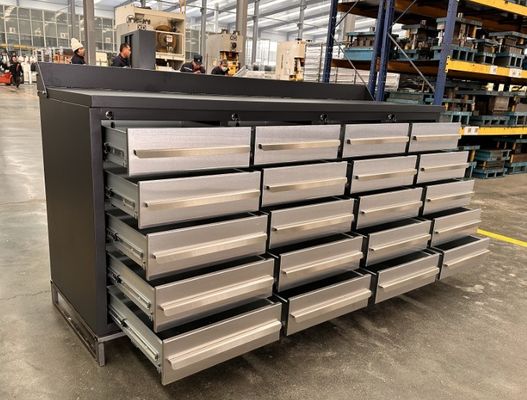 Werkbank met laden en aanpassingsondersteuning