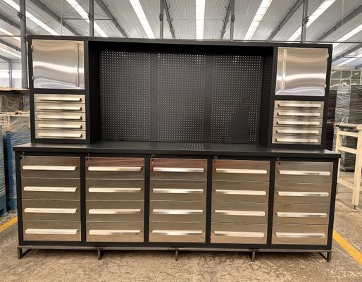 Heavy Duty Bruin 10ft 40 Drawer Steel Werkbank Gereedschapskast voor mobiele telefoon reparatie