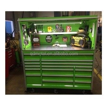 ODM Custom Support Metalen werkplaats Garage opslag gereedschapskast met laden en wielen