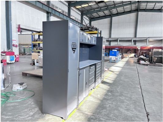 Customized Support OEM Heavy Duty Workshop Gereedschapskast met aluminium handvat en slot