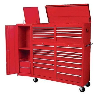 10,0-1,5 mm dik metalen gereedschapskist met wielen en zwarte EVA laden 96 inch