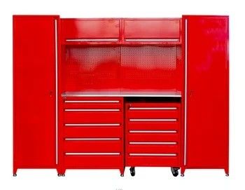 Garage Werkstation Gereedschapsopslagkas met wielen en zware metalen constructie