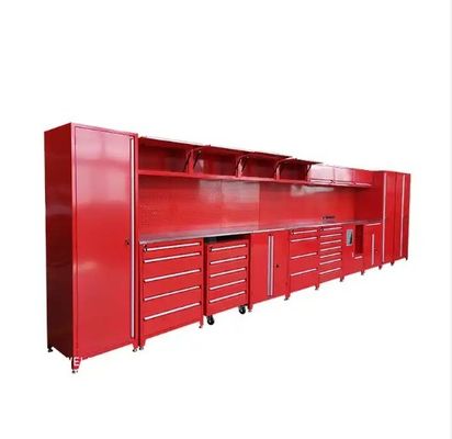 Werkplaats, garage, opslagkasten met deuren en planken