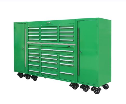 Werkplaatskasten voor garagewerkplaatsen Metalen werktuigenkasten voor garagewerkplaatsen met kluisjes en wielen