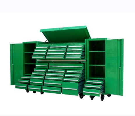Werkplaatskasten voor garagewerkplaatsen Metalen werktuigenkasten voor garagewerkplaatsen met kluisjes en wielen