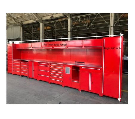 Werktuigen van de garage Grote 3-laars staal rollend gereedschapskast voor zware werkbank