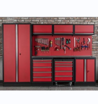 Werktuigen van de winkel van de garage zware auto reparatie combinatie gereedschapskast met wielen