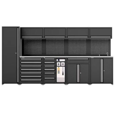 Garage Workshop Combinatie werkbank met laden en gereedschapsopslagkas 45 inch