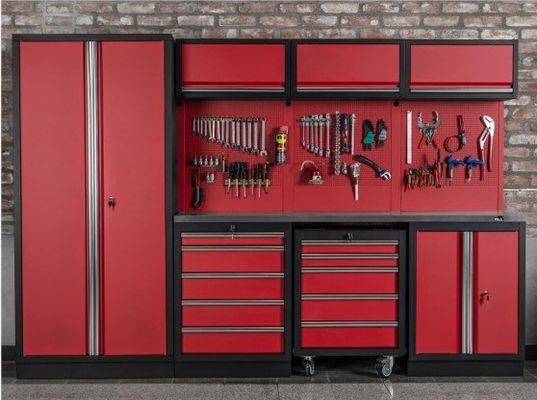 Op maat gemaakte werkplaats gereedschapsopslagkas met zware laden en OEM ODM aanvaardbaar