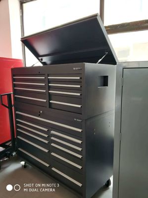 72&quot; 15-laar zware rolgereedschapskast met roestvrijstalen handgrepen en wielen